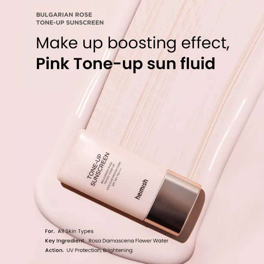 HEIMISH Bulgarian Rose Tinted Tone-up Sunscreen SPF50+ PA+++, 30ml /1.01fl.oz