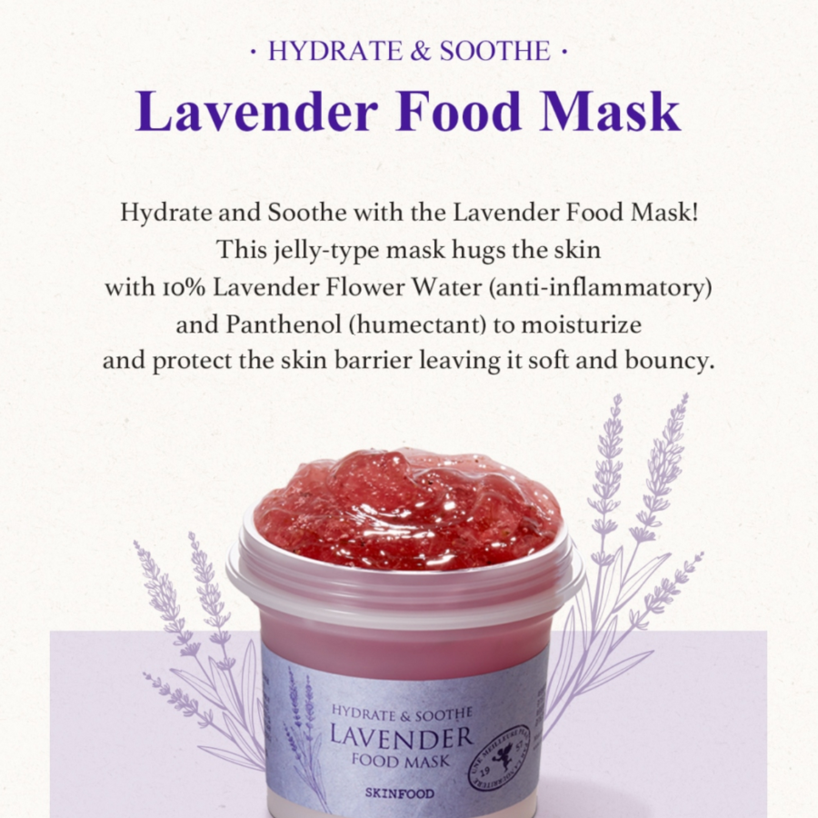 SKINFOOD Lavender Food Mask, 120g/ 4.23oz