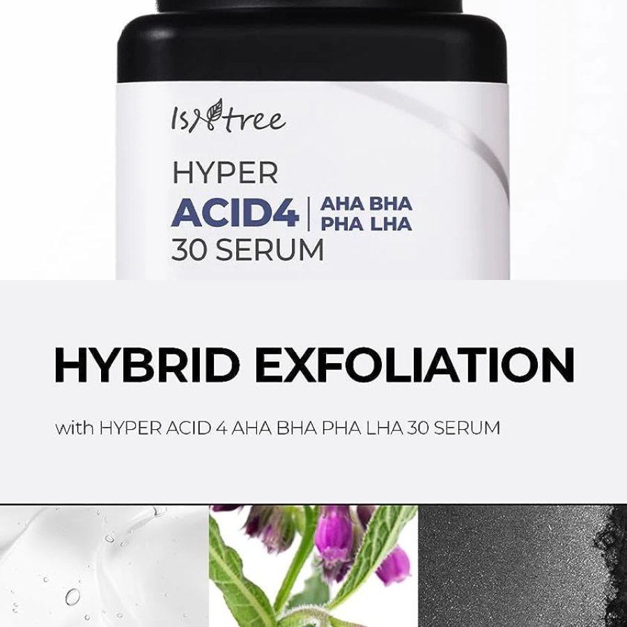 ISNTREE Hyper Acid4 AHA BHA PHA LHA 30 Serum, 20ml/ 0.67fl.oz