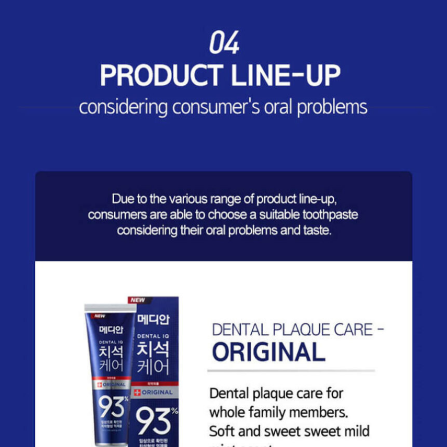 MEDIAN Advanced Dental IQ Toothpaste 93% Original, 120g/ 4.2oz