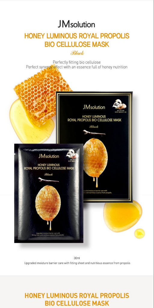 JM SOLUTION Mascarilla de propóleo real luminosa de miel, 30 ml/1,01 fl.oz