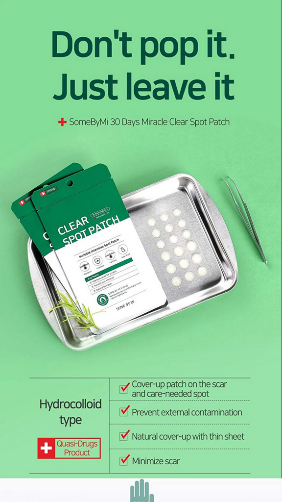 SOME BY MI  30 Days Miracle Clear Spot Patch, 18 patches