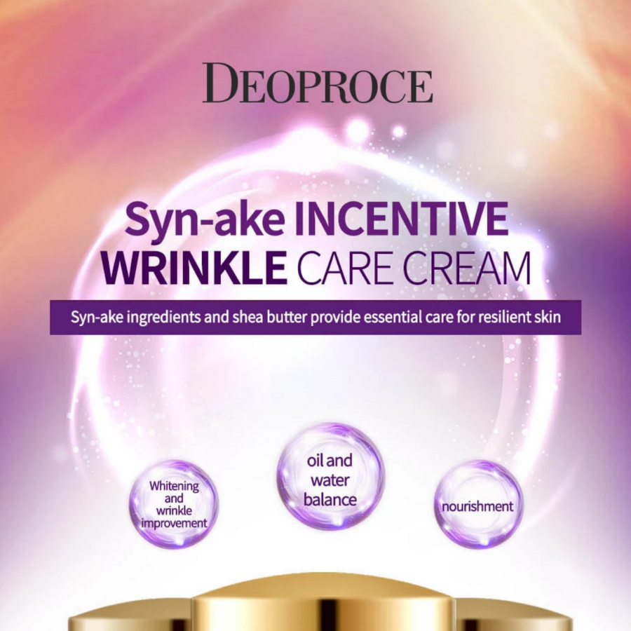 DEOPROCE Syn-Ake Crema Intensiva para el Cuidado de Arrugas, 3.53 oz/3.53 oz