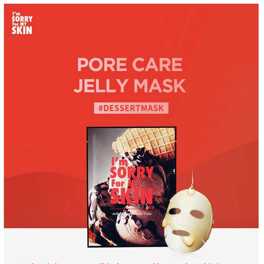 ULTRU I'M SORRY FOR MY SKIN Jelly Mask Pore Care, 1 sheet (33ml/ 1.11fl.oz)