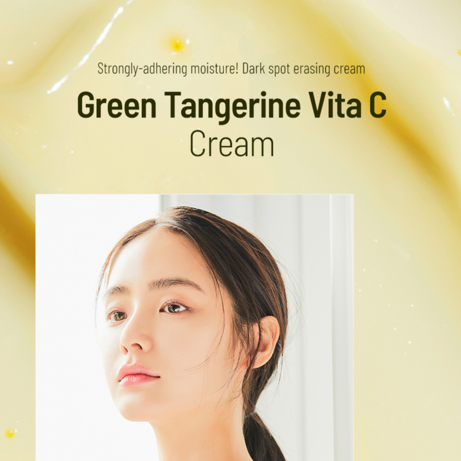 GOODAL Green Tangerine Vita C Crema tonificante para manchas oscuras SPF50+ PA++++, 1.7 fl oz/1.69fl.oz