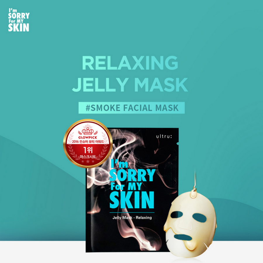 ULTRU I'M SORRY FOR MY SKIN S.O.S Jelly Mask Relaxing, 1 sheet (33ml/ 1.11fl.oz)