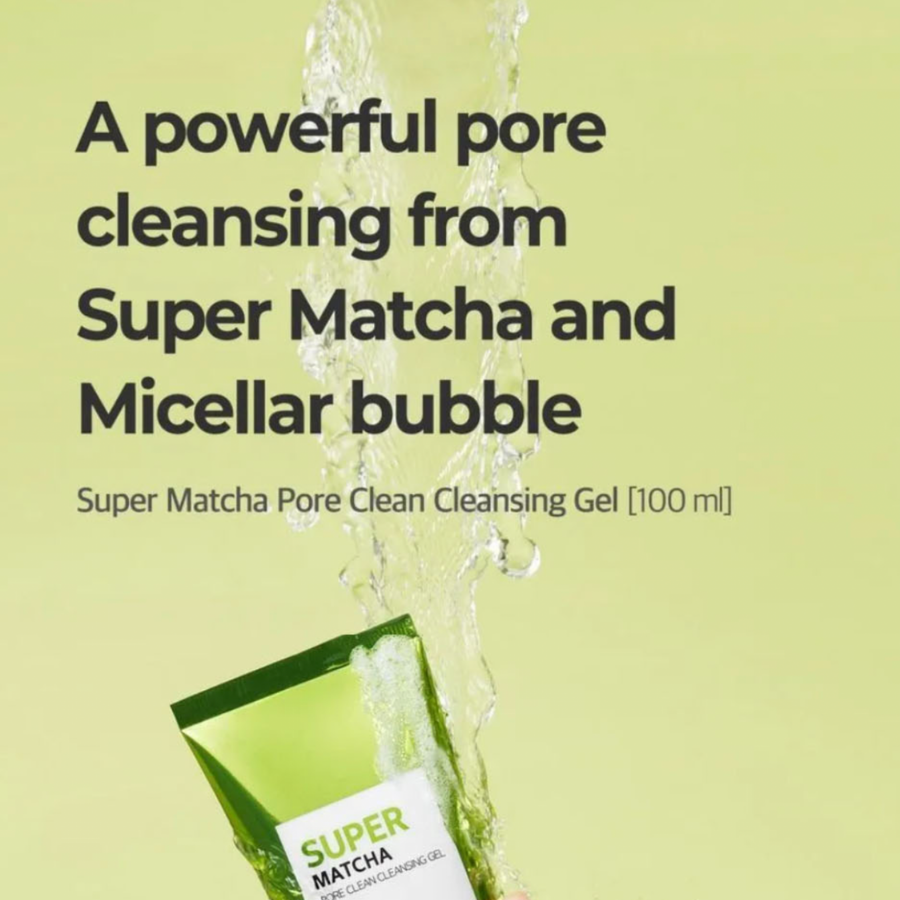 SOME BY MI Gel limpiador Super Matcha Pore Clean, 3.4 fl oz/3.38fl.oz