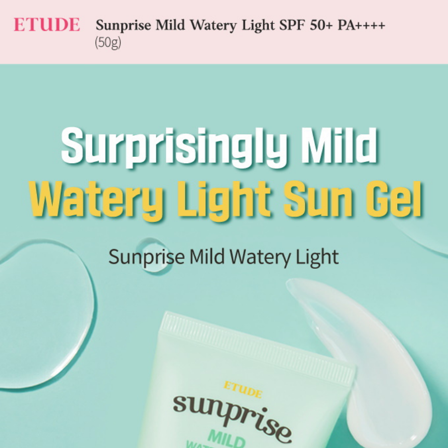 ETUDE HOUSE Sunprise Mild Watery Light SPF50+ PA++++, 50g/ 1.76oz