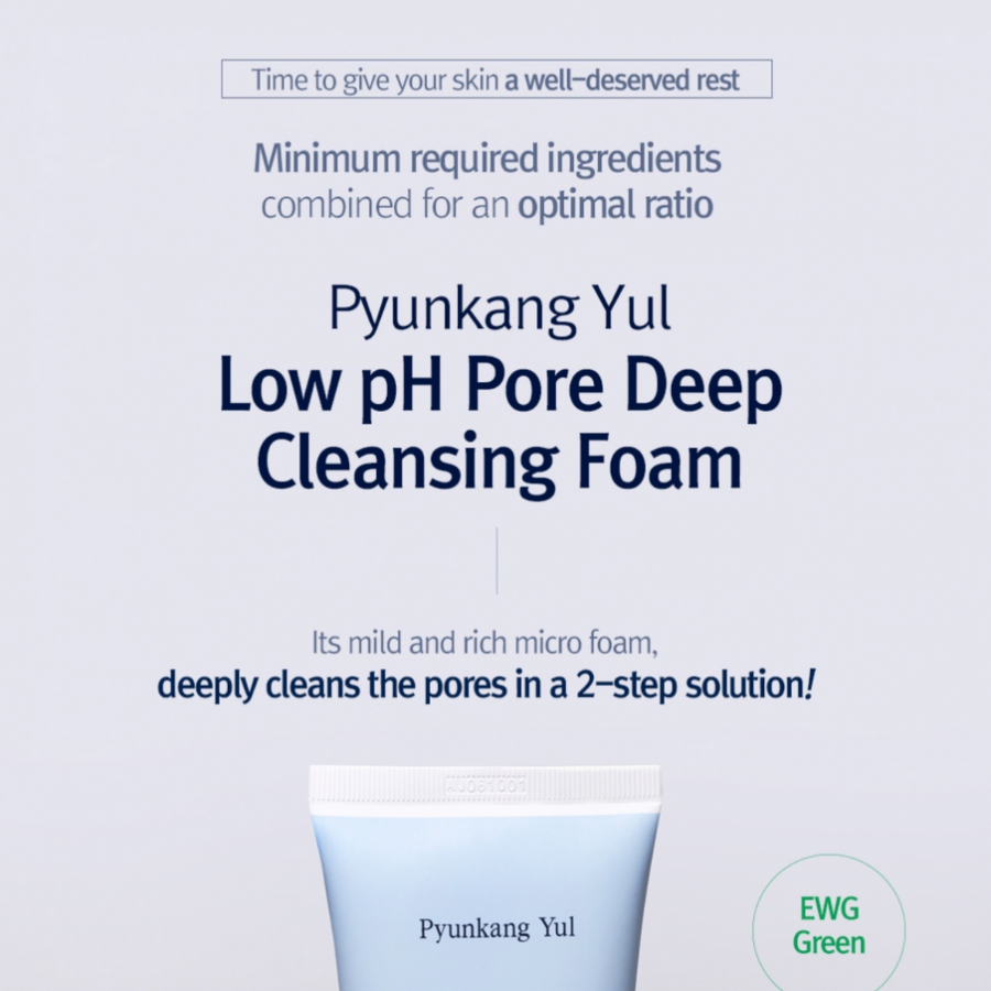 PYUNKANG YUL Espuma de limpieza profunda de poros de pH bajo, 100 ml/3,38 fl.oz