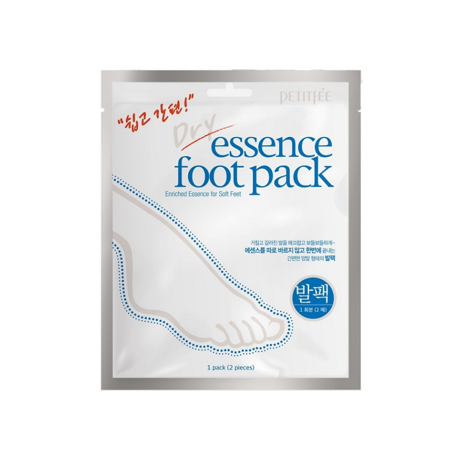 PETITFEE Dry Essence Foot Pack, 1pack (2pcs)