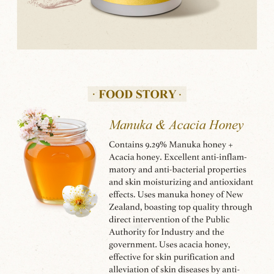 SKINFOOD Honey Sugar Food Mask, 120g/ 4.23oz