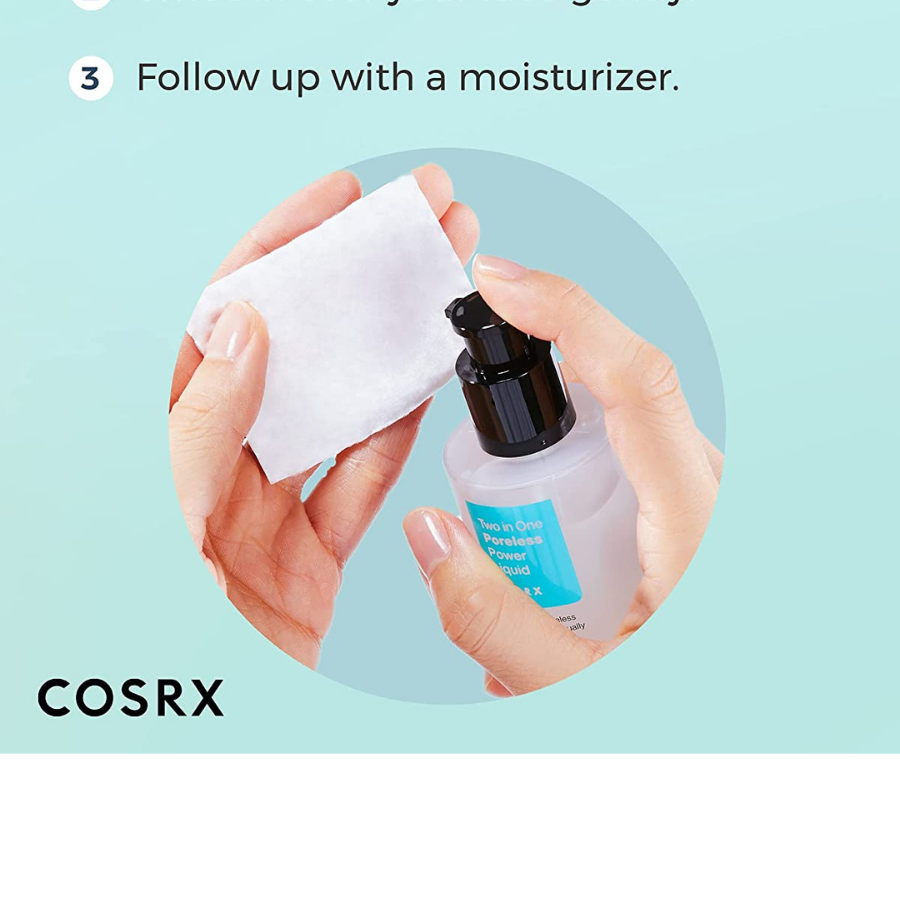 COSRX Líquido potente sin poros dos en uno, 100 ml/3,38 fl.oz