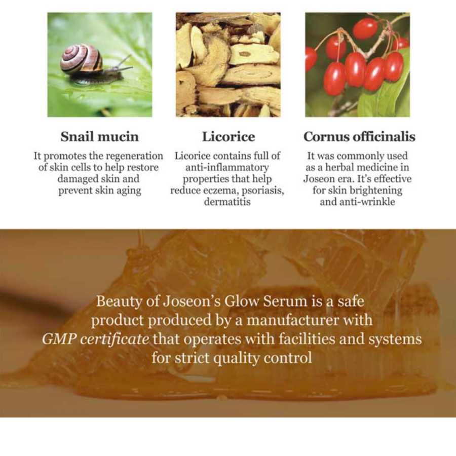 BEAUTY OF JOSEON Revive Serum: Ginseng + Mucina de caracol, 30ml/ 1fl.oz