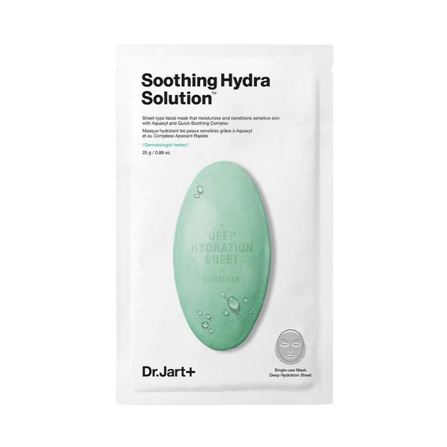 Dr. JART+ Soothing Hydra Solution Deep Hydration Sheet Mask, 1 Sheet 24g/ 0.84oz