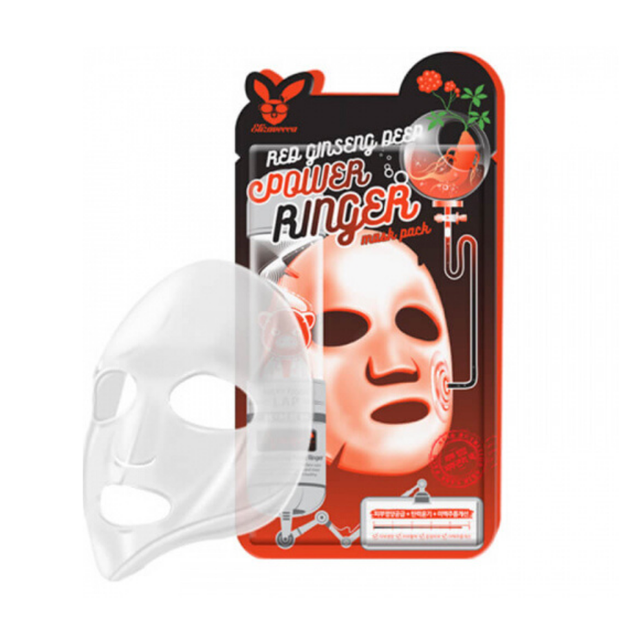 ELIZAVECCA Red Ginseng Deep Power Ringer Mask Pack, 1 Sheet