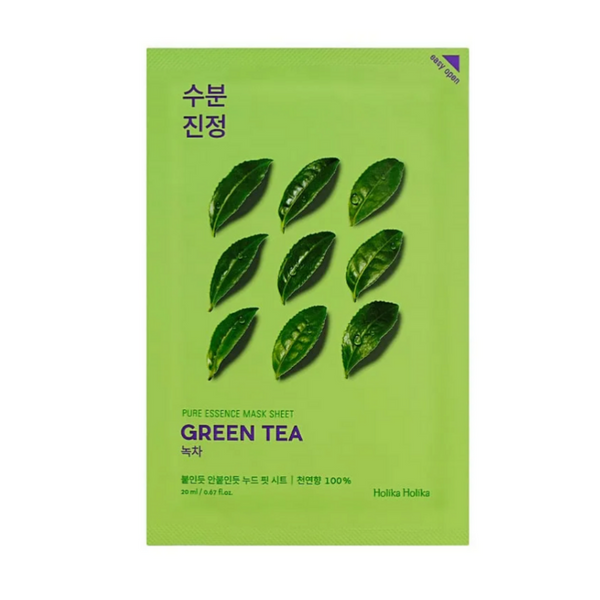 HOLIKA HOLIKA Pure Essence Тканевая маска с зеленым чаем, 20 мл/0,67 жидких унций каждый
