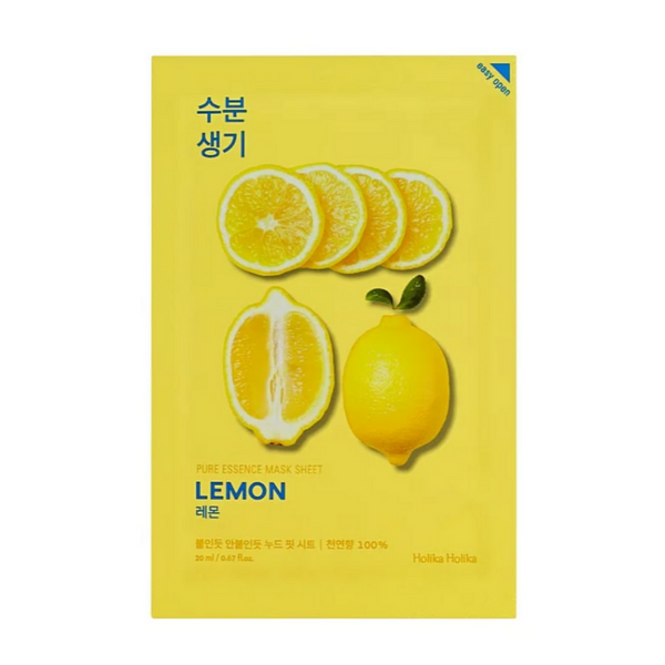HOLIKA HOLIKA Pure Essence Тканевая маска с лимоном, 20 мл/0,67 жидких унций каждая