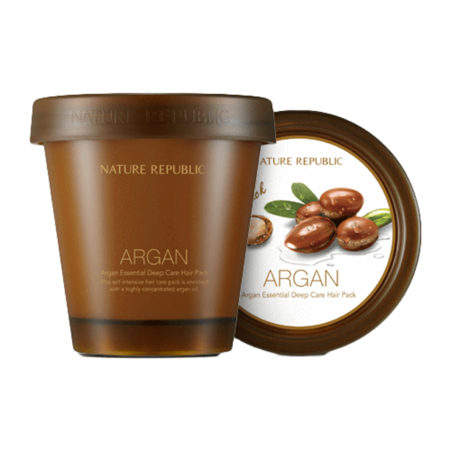 NATURE REPUBLIC Argan Essential Deep Care Hair Pack, 200ml/ 6.76fl.oz