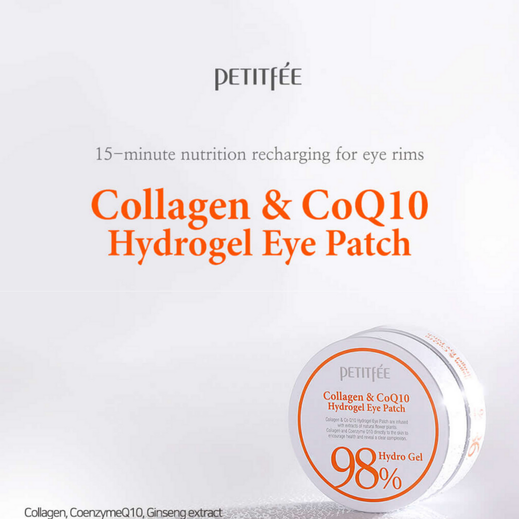 PETITFEE гидрогелевые патчи для глаз с коллагеном и CoQ10, 60 шт.