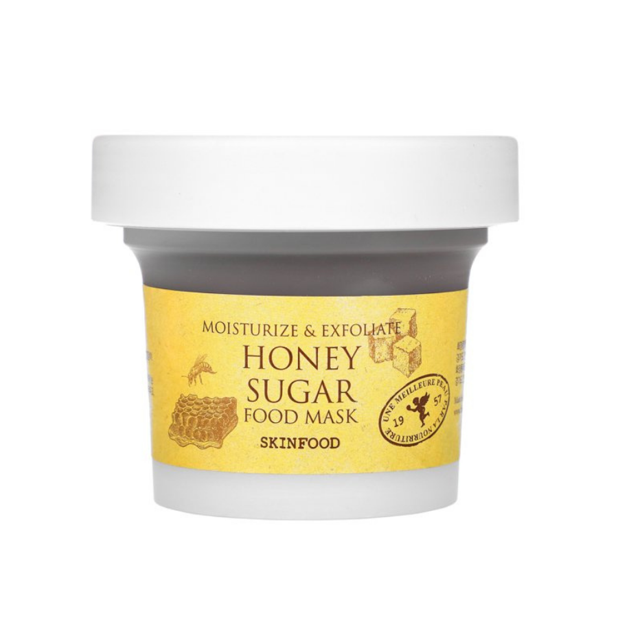 SKINFOOD Mascarilla alimenticia con azúcar y miel, 120 g / 4,23 oz