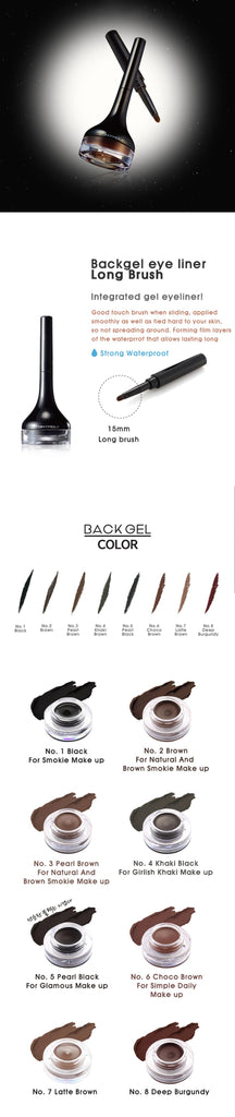 TONY MOLY Back Gel Eyeliner (#1 BLACK), 3.5g/ 0.12oz